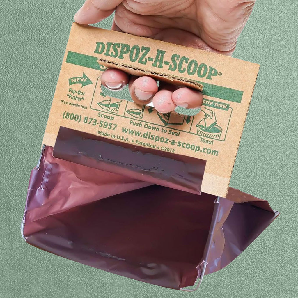 HealthPro Dispoz-A-Scoop – No Touch, No Mess, No Odor, Sanitary Dog Poop Scoopers –  250 Pack