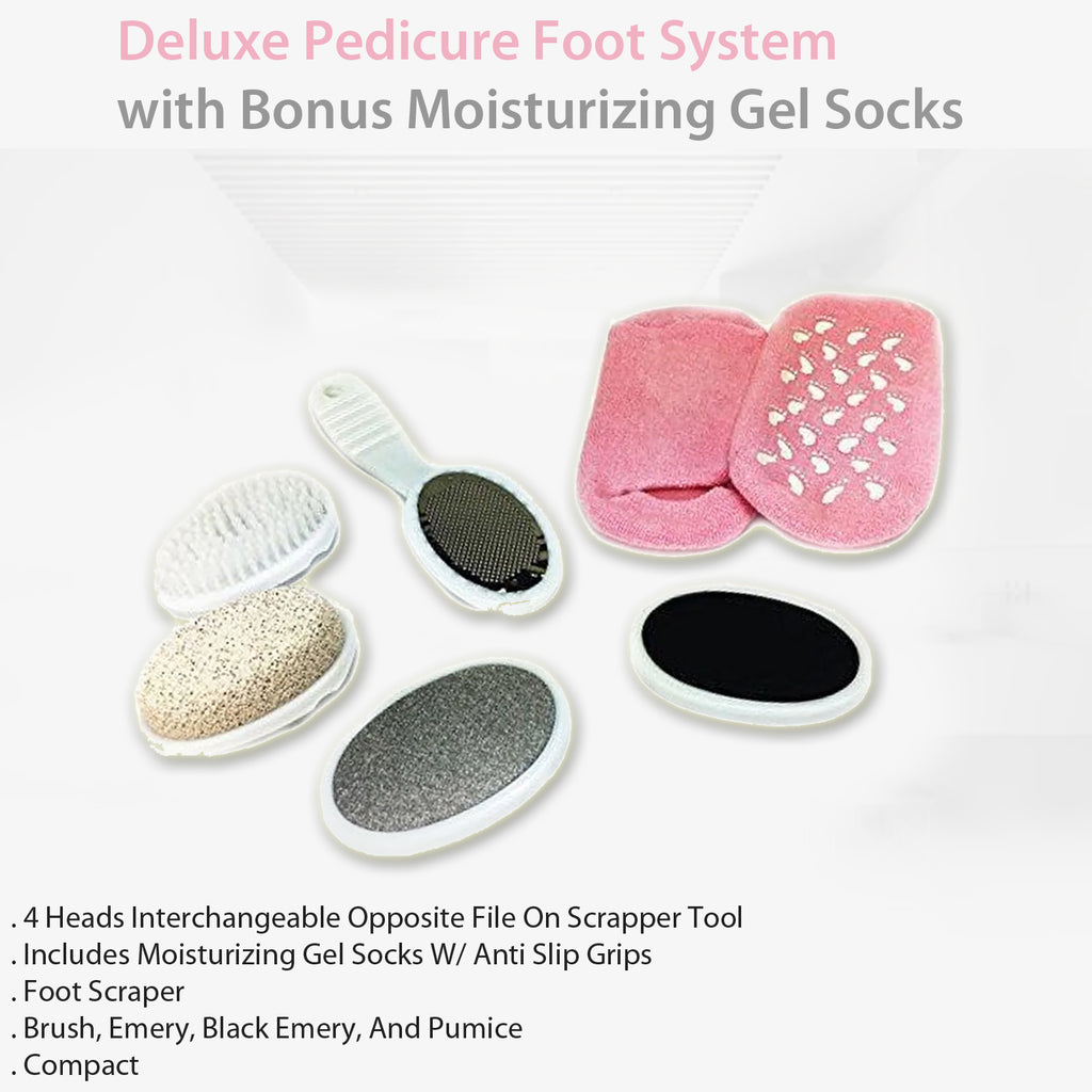 Deluxe Pedicure Foot System with Bonus Moisturizing Gel Socks