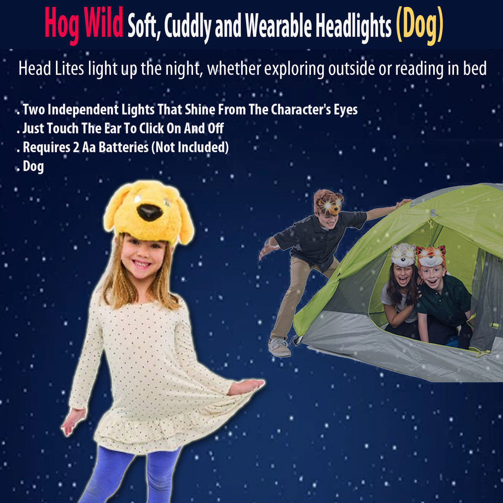 Hog Wild Soft, Cuddly and Wearable Headlights (Dog)