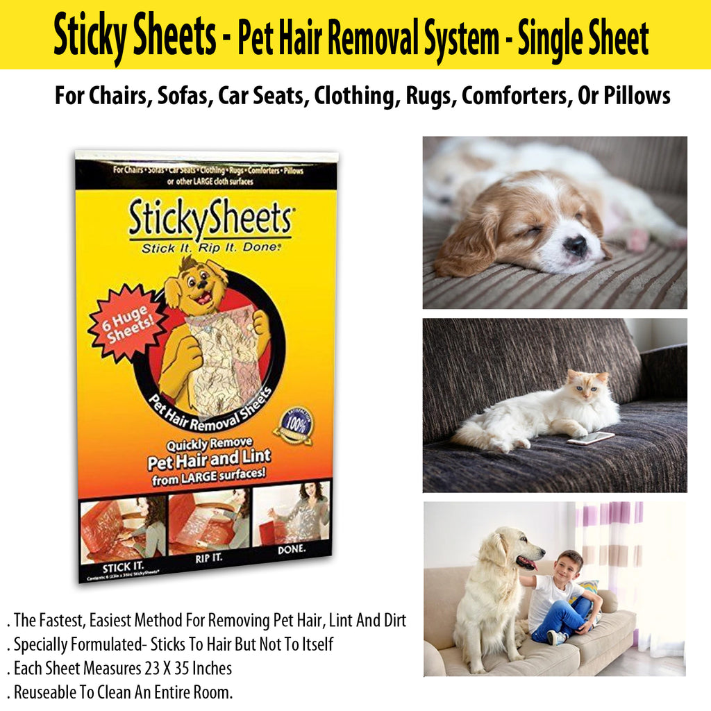 Sticky Sheets - Pet Hair Removal System - Single Sheet