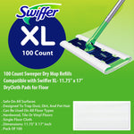 Sweeper Dry Mop Refills Compatible with Swiffer XL- 11.75” x 17”