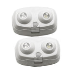 Dual Head Motion Sensor Light-Battery Operated Adjustable Motion Sensing 2 Pack
