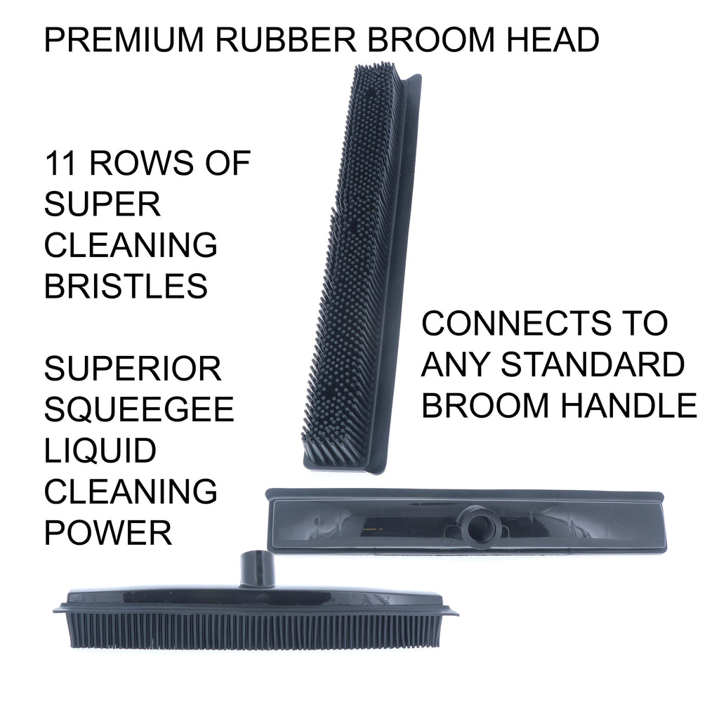 rubber broom head