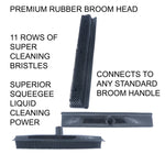 rubber broom head