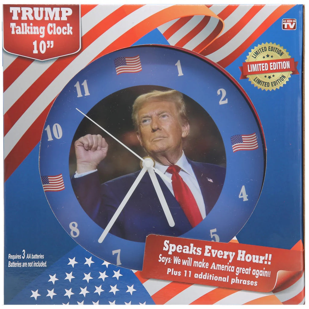 President Trump Talking Clock - "We Will Make America Great Again"