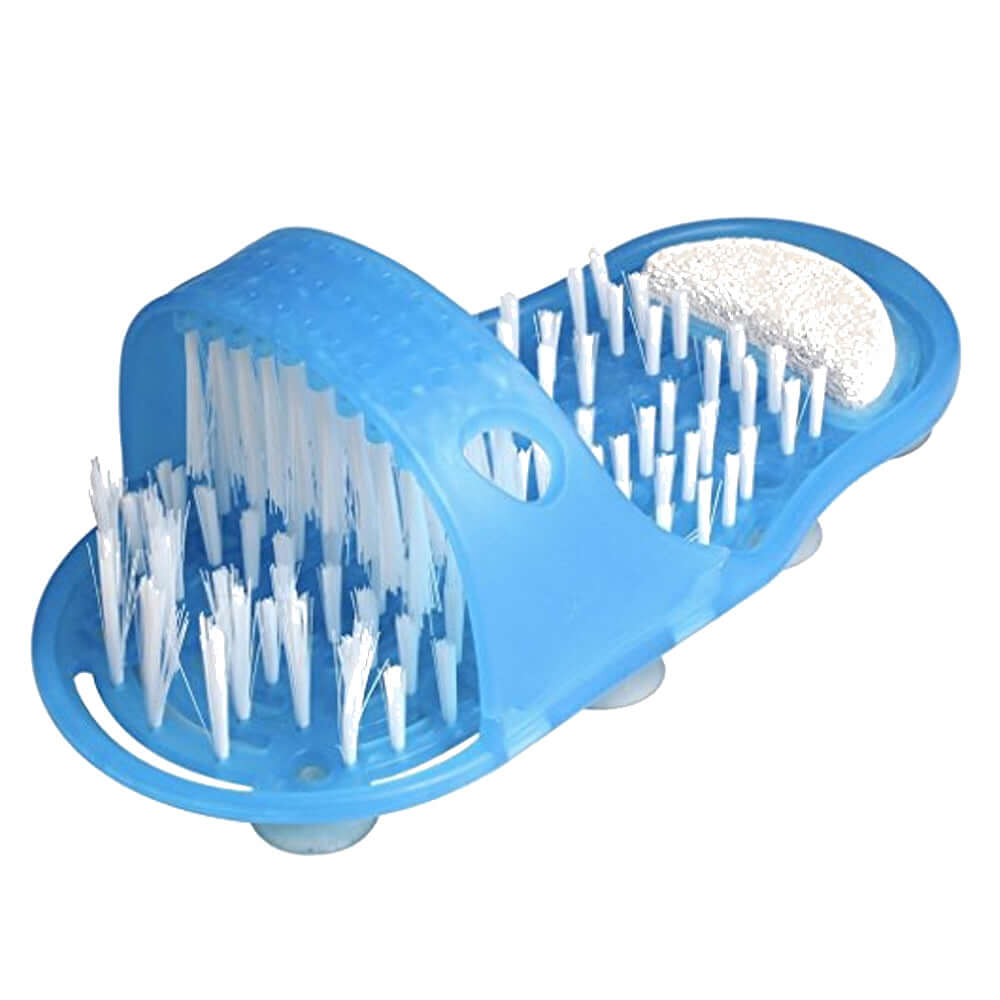 Easy Feet Foot Cleaner Scrubber Brush Slipper Bath Shower Spa Exfoliating Foot Massager 2 Pack