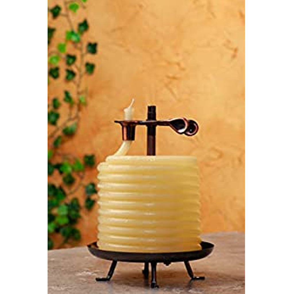 beeswax coil candle