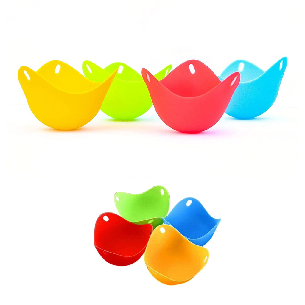 Silicone Egg Poacher Pods - 4 Pack - Versatile Nonstick Pods for Perfect Eggs