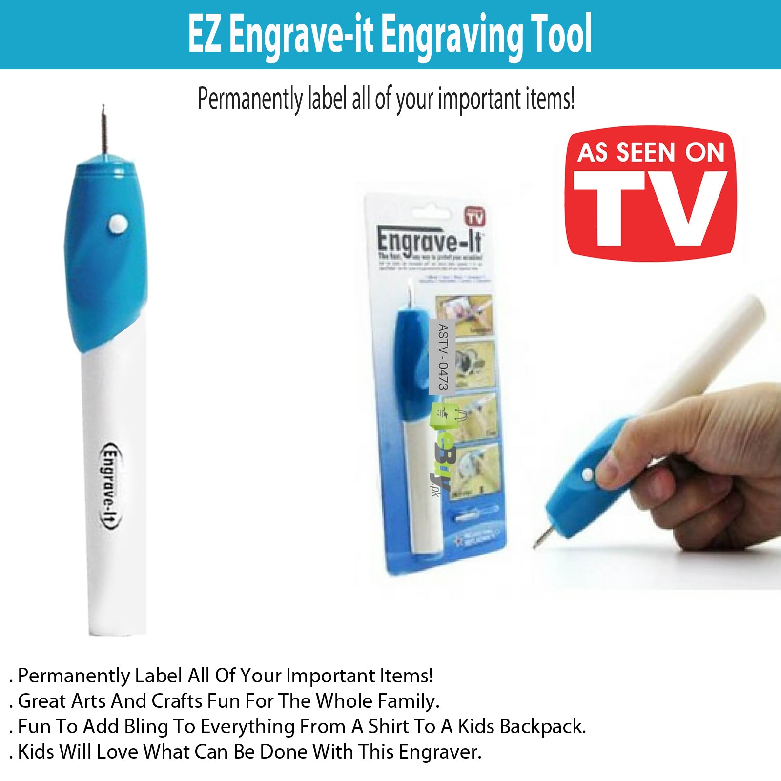 EZ Engrave-It Engraving Tool Arts And Crafts Fun