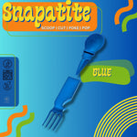 4-IN-1 Nylon Snapatite+ Utensil Set  (Blue- Single )