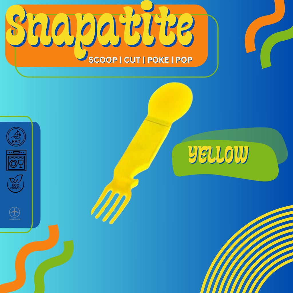 4-IN-1 Nylon Snapatite+ Utensil Set (Yellow - Single)