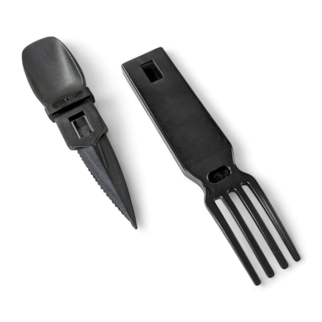 4-IN-1 Snapatite+ Detachable Utensil - Fork, Knife, Spoon and Bottle Opener(BLACK)