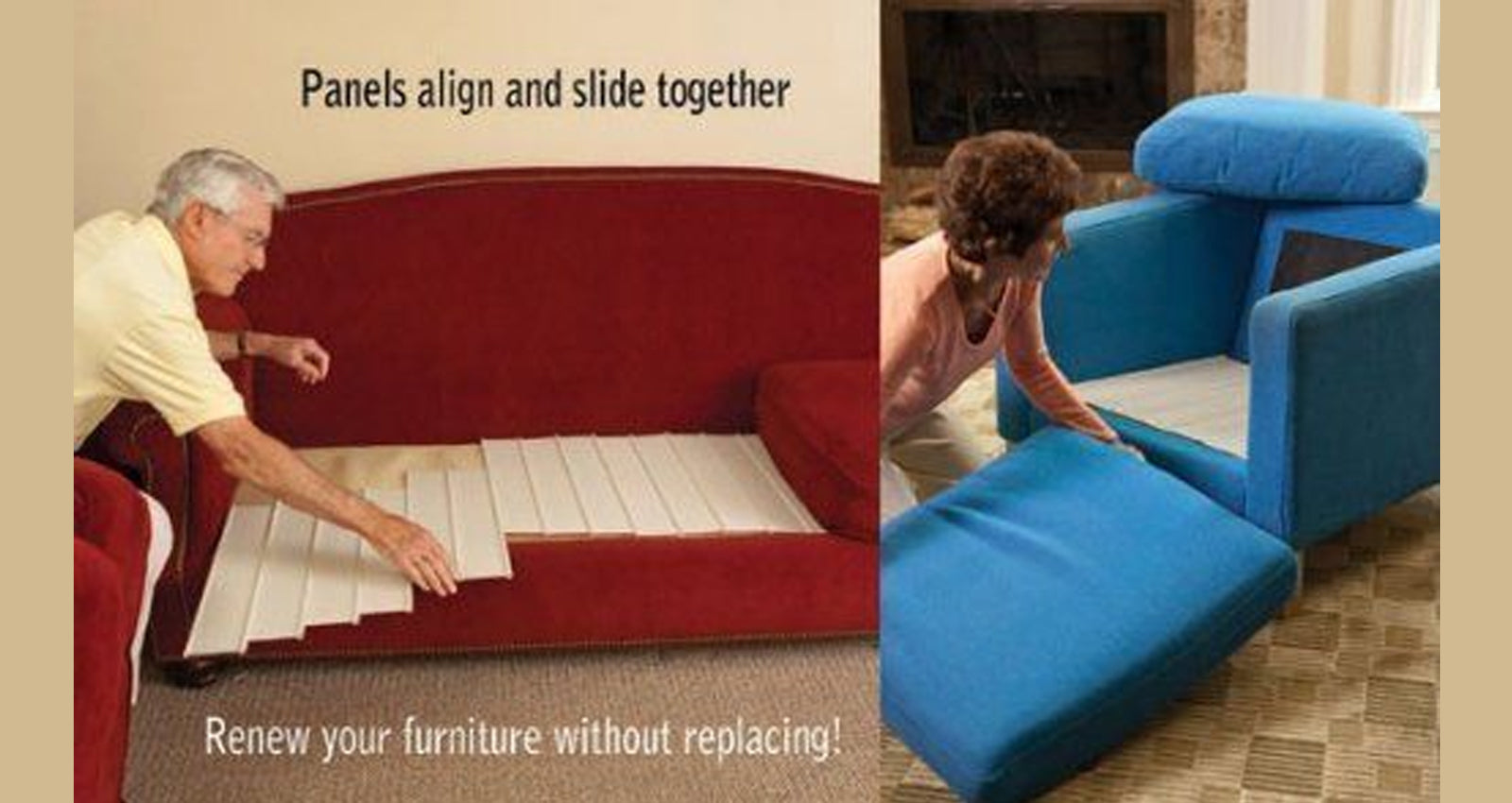 Furniture Fix Sagging Seat and Couch Sofa Cushions Support