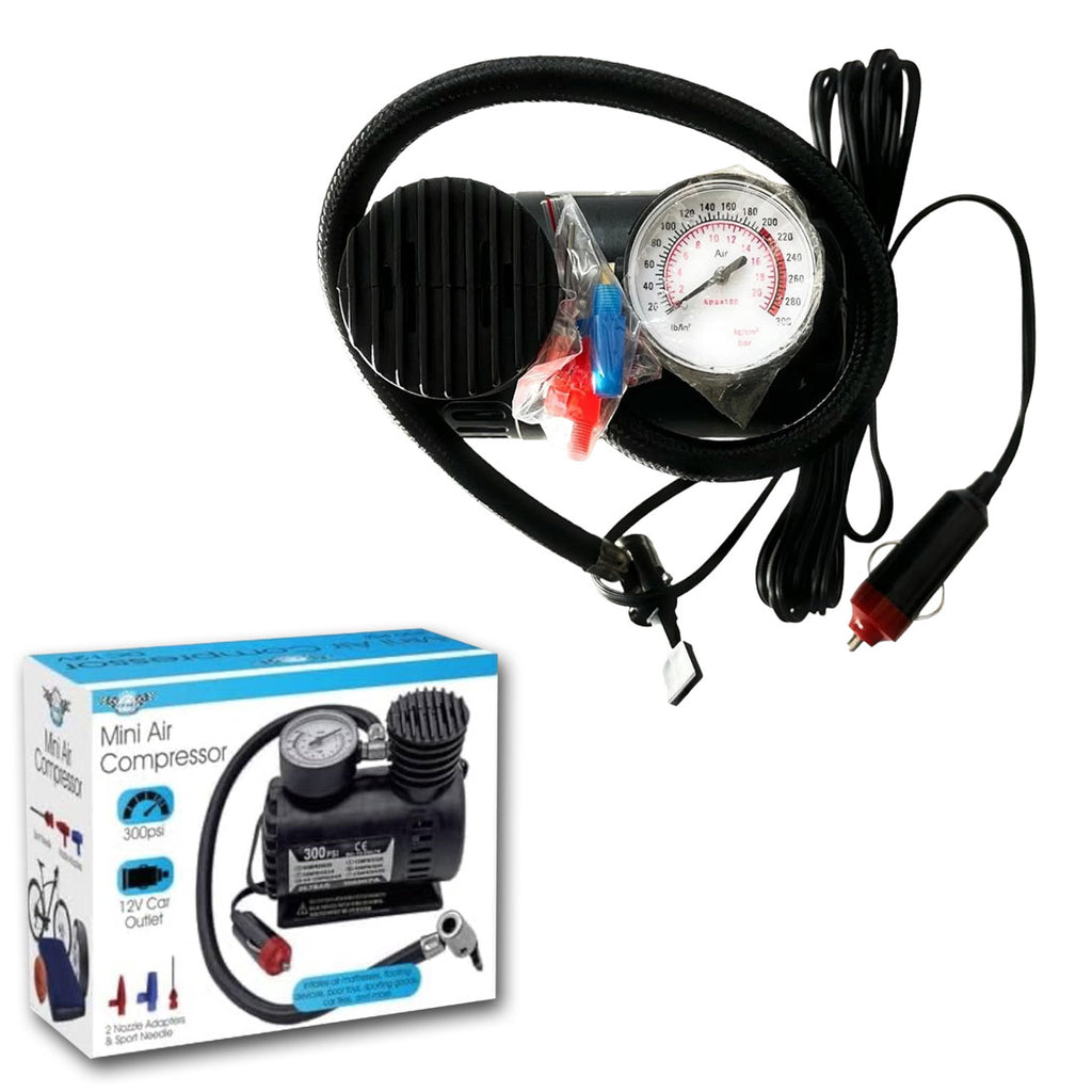 Mini Air Compressor for Tires and Inflatables-300 PSI