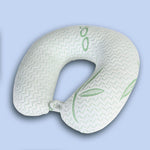 Bamboo Memory Foam Travel Neck Pillow