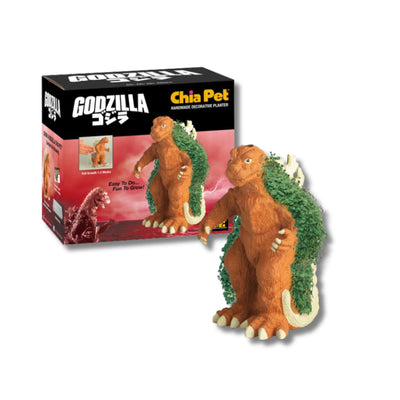 Chia Pet Godzilla with Seed Pack, Decorative Pottery Planter, Easy to Do and Fun to Grow, Novelty Gift, Perfect for Any Occasion
