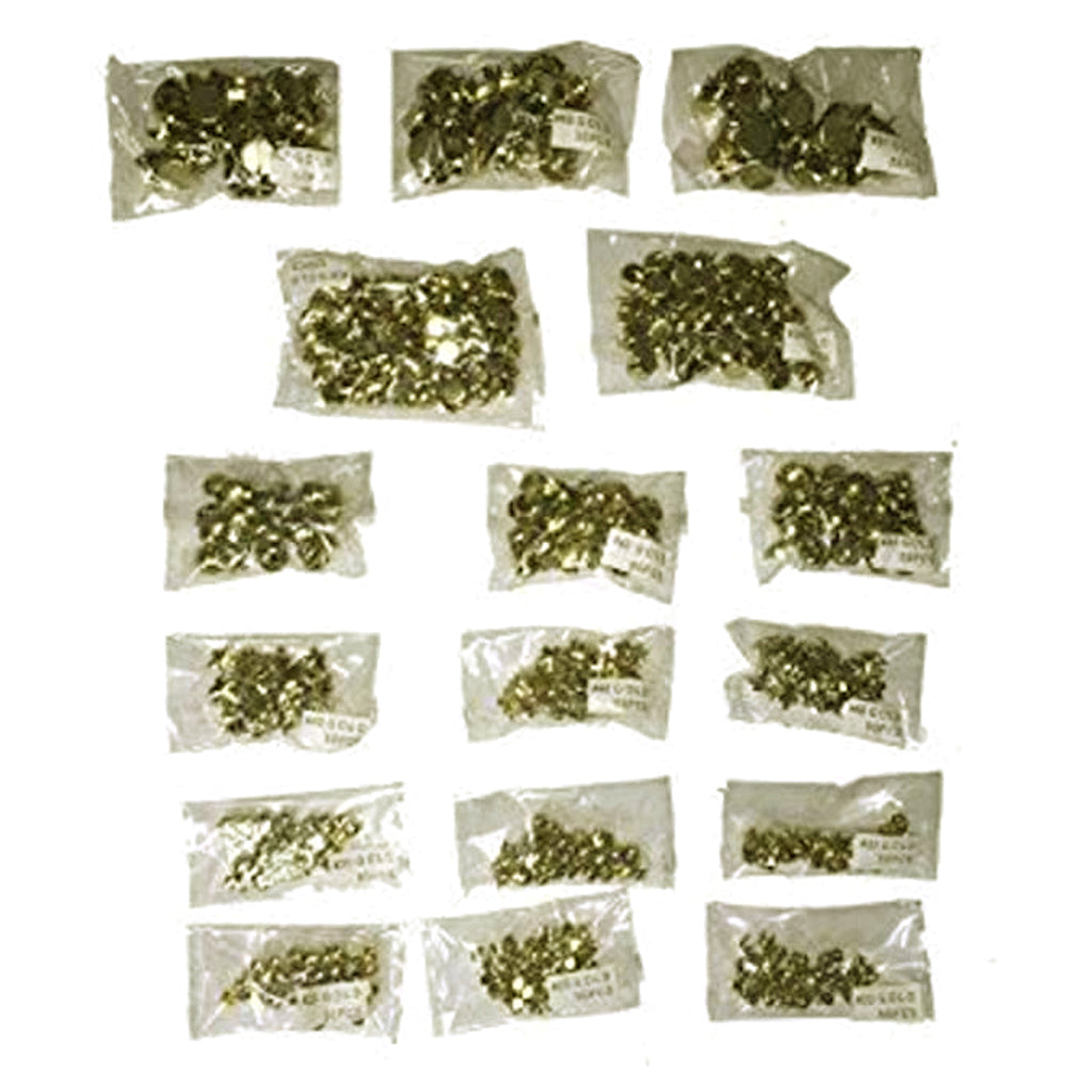 gold flat studs
