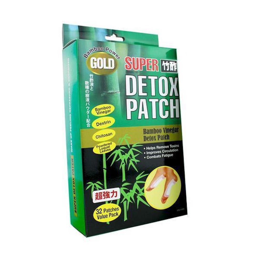 Chikusaku Gold Super Bamboo Vinegar Foot Detox Patches - 32 Pack