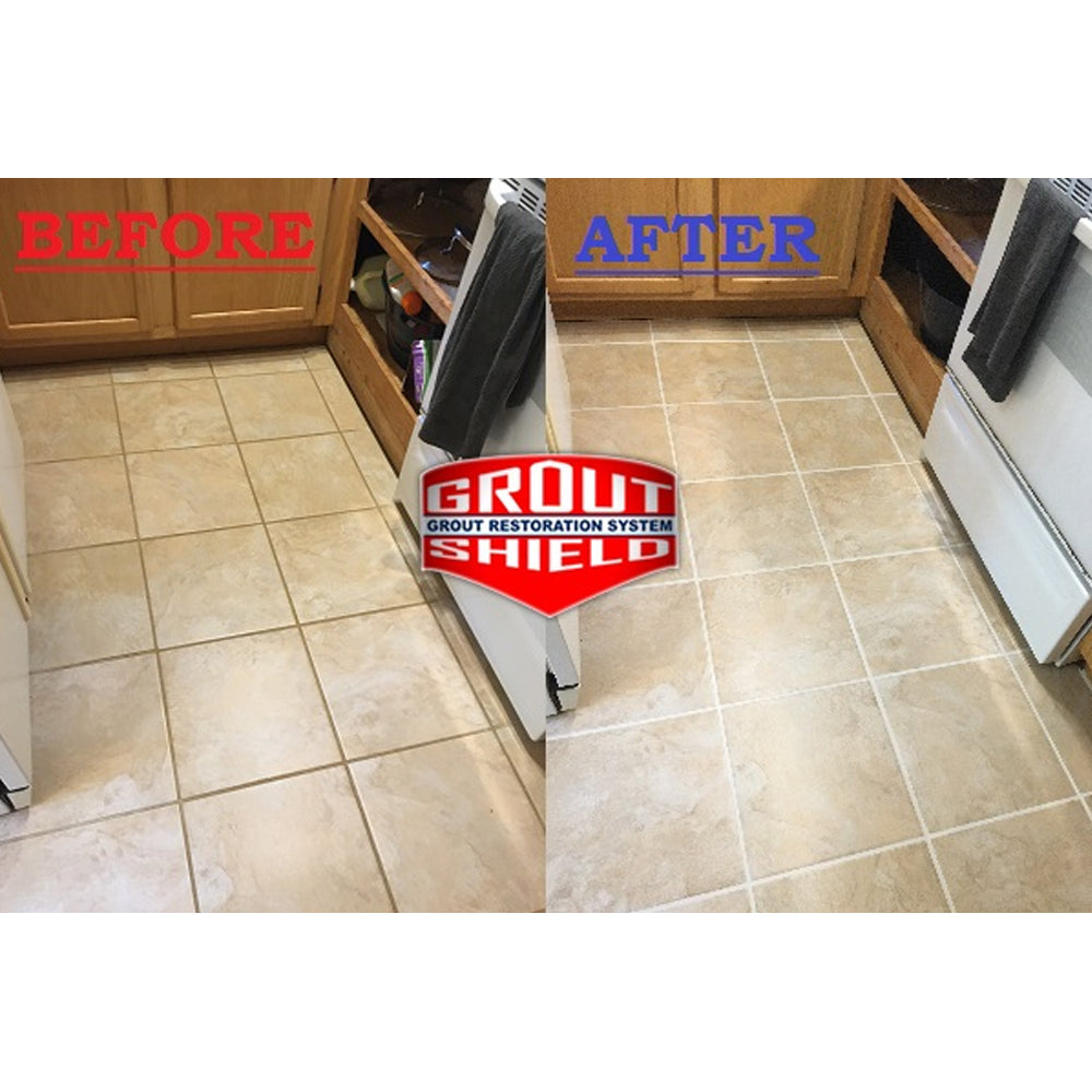 cleaning colored grout