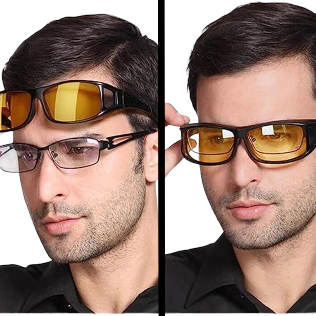 HD Night Vision Wrap Around Sunglasses