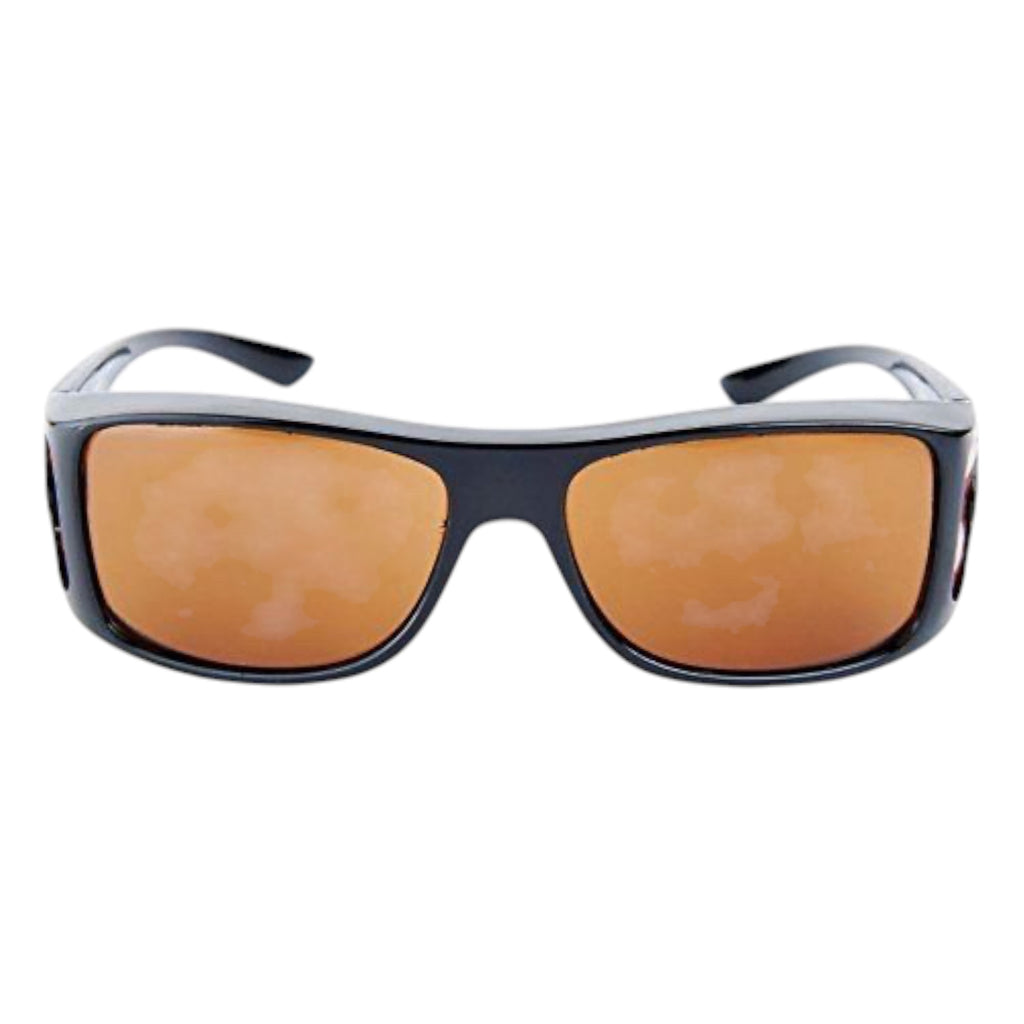 HD Vision WrapAround Sunglasses - HD Clarity, UV Protection, Fits Over Prescription Glasses, Non-Retail Packaging