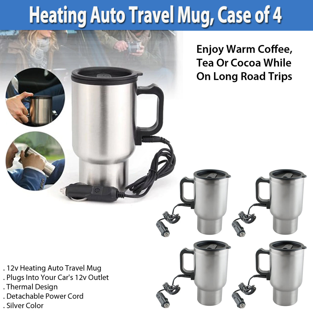Heating Auto Travel Mug, Case of 4