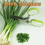 Herb Scissors: Mincing, Snip Cutting, Preparing