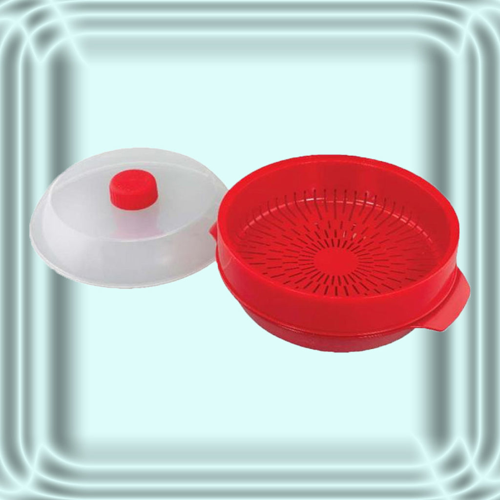 Steamer Containers Convenient 3-Piece Microwave Steamer Container | Easy Cooking and ...