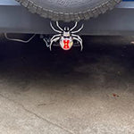 Hitch Critters Animated Ball Hitch Cover and Brake Light - Black Widow