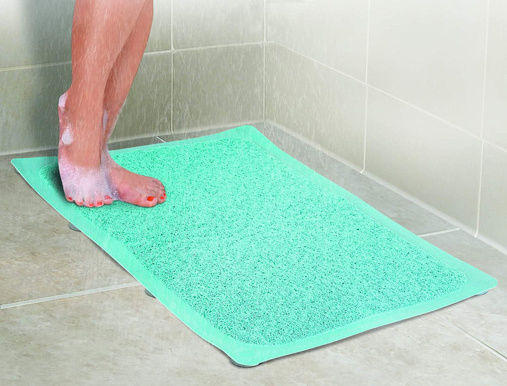 Hydro Rug Shower Mat Hydro Rug Shower Stall - Non-Slip Grip Textured Surface TEAL – TVTimeDirect