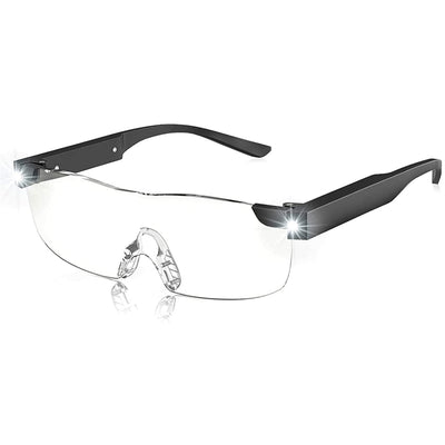 magnifying glass with light