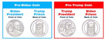 Joe Biden 2024 Collectible Medallions – 2-Pack Gold & Silver-Tone Souvenir Set