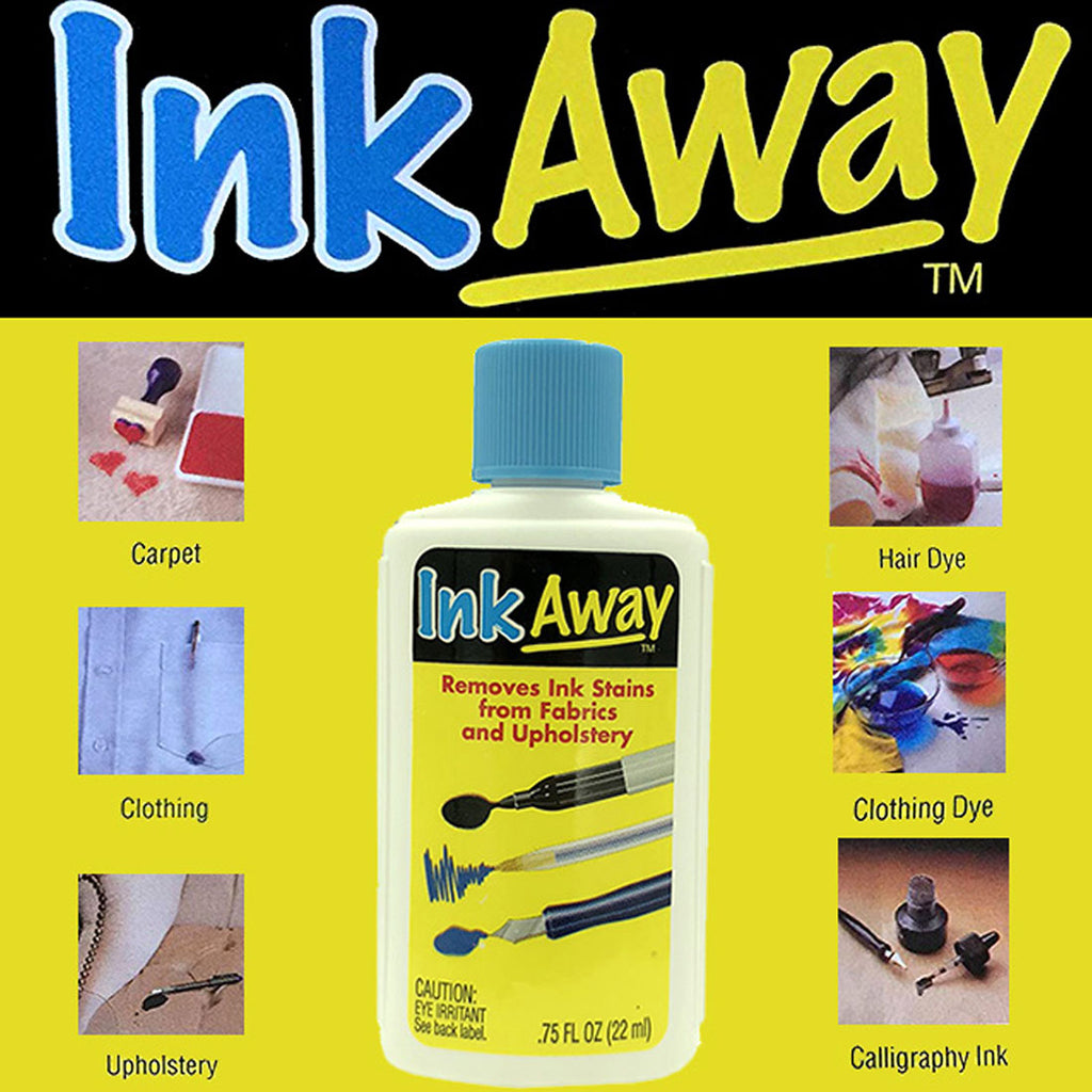 Ink Away Stain Remover - Effortlessly Erase Ink Stains - 0.75 fl. oz