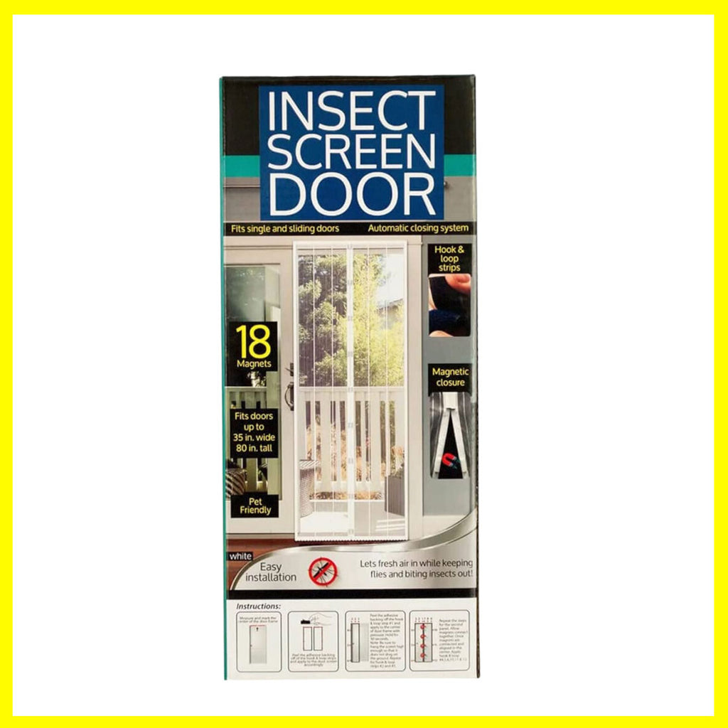 Kole Magnetic Screen Door- White