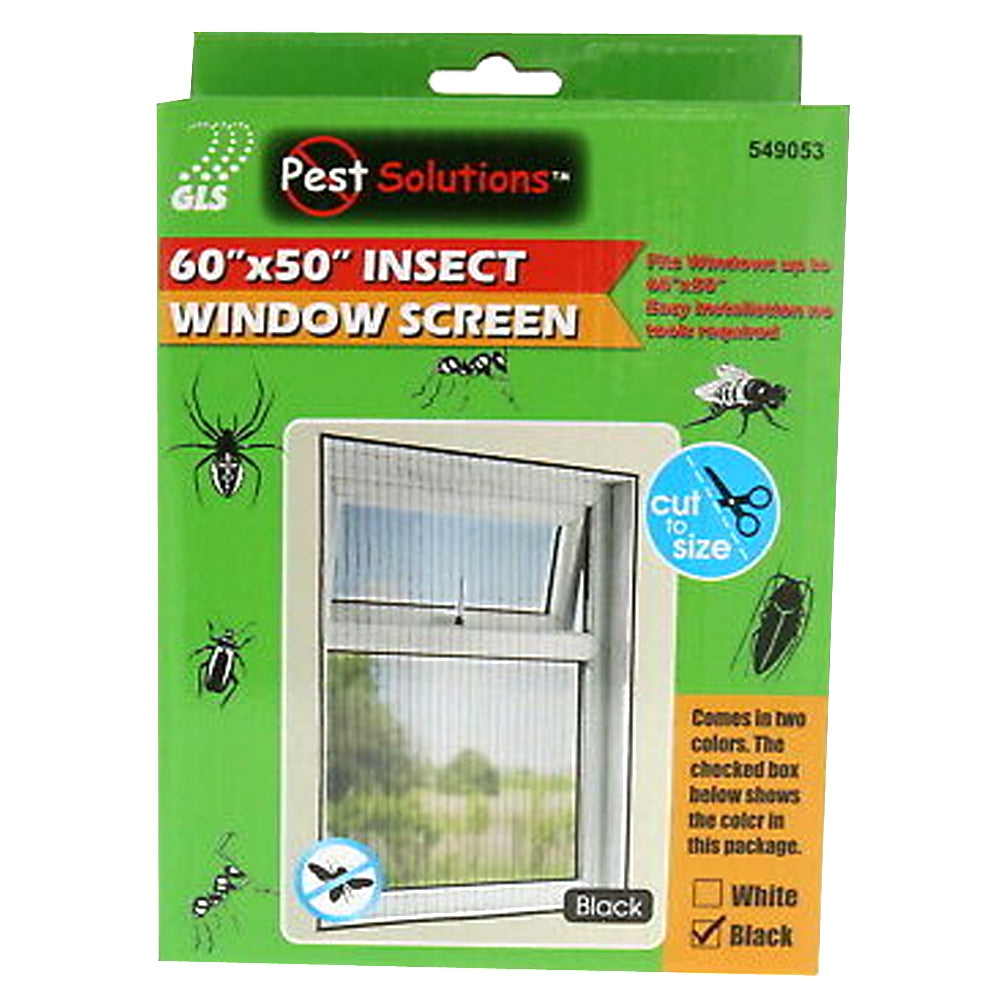 Insect Window Screen Enjoy Breeze Fresh Air Without Un-Invited Critters Crawling Bugs And Spiders- 60" X 50" White