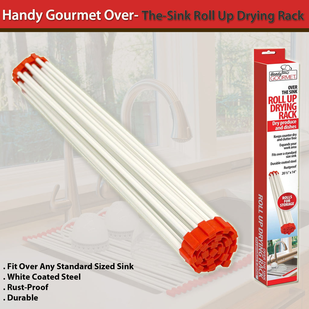 Handy Gourmet Over-The-Sink Roll Up Drying Rack