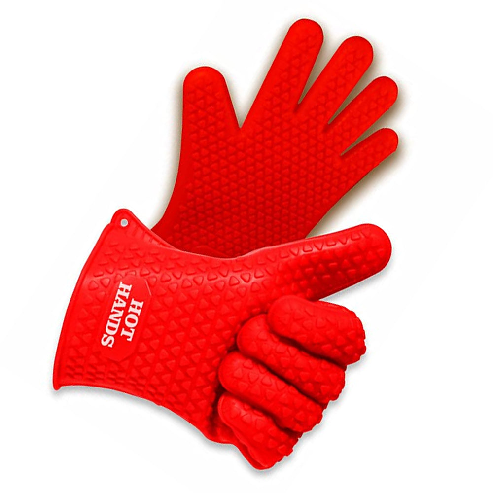 2 Silicone Heat Resistant Oven Gloves Non Slip Safe Grip Cooking