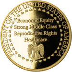 Kamala Harris 2024 Commemorative Coin – Gold-Layered Collectible