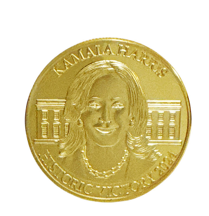 Kamala Harris 2024 Commemorative Coin – Gold-Layered Collectible