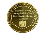 Kamala Harris 2024 Commemorative Coin – Gold-Layered Collectible