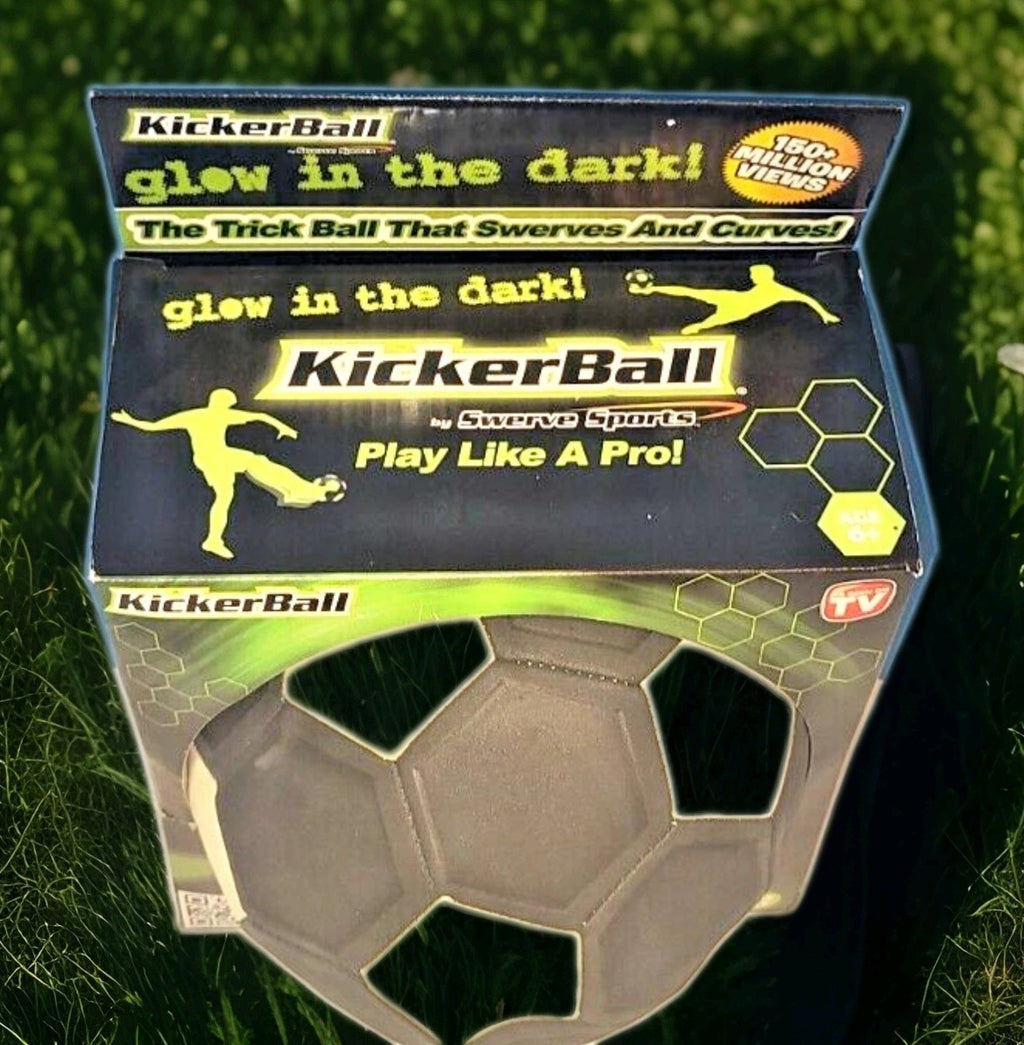 KickerBall by Swerve Sports – Curve & Trick Soccer Ball – Glow