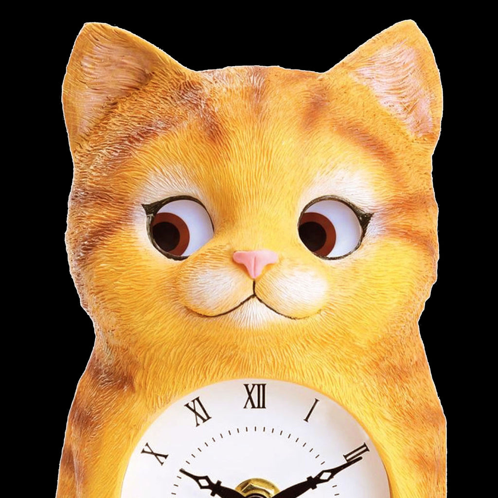 Kitty Clock with Moving Eyes