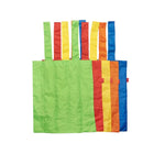 5-Pack Colorful Reusable Shopping Bags with Carry Pouch & Carabiner