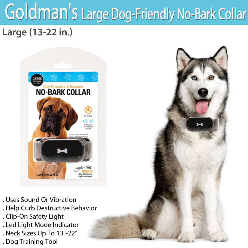 Goldman's Large Dog-Friendly No-Bark Collar