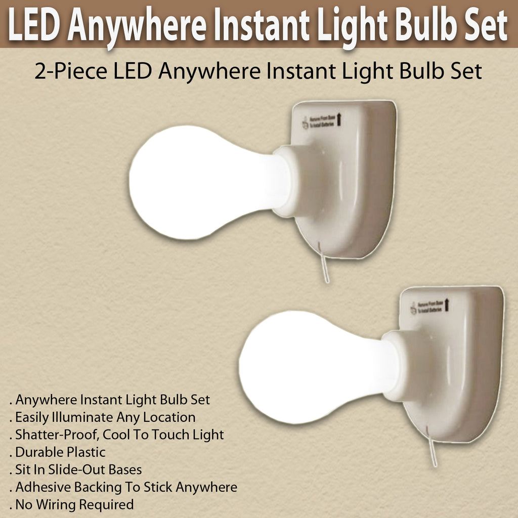 LED Anywhere Instant Light Bulb Set