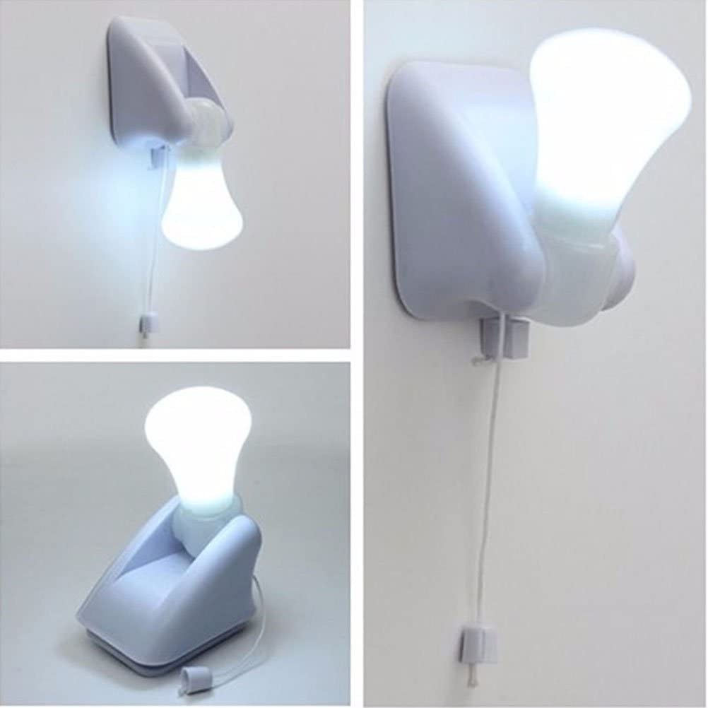 Battery Operated LED Pull-string Light Bulbs - Set of 3