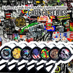 Premium Lighter Leash Retractable Lighter Holder - Grunge Series - Assorted Design(1)