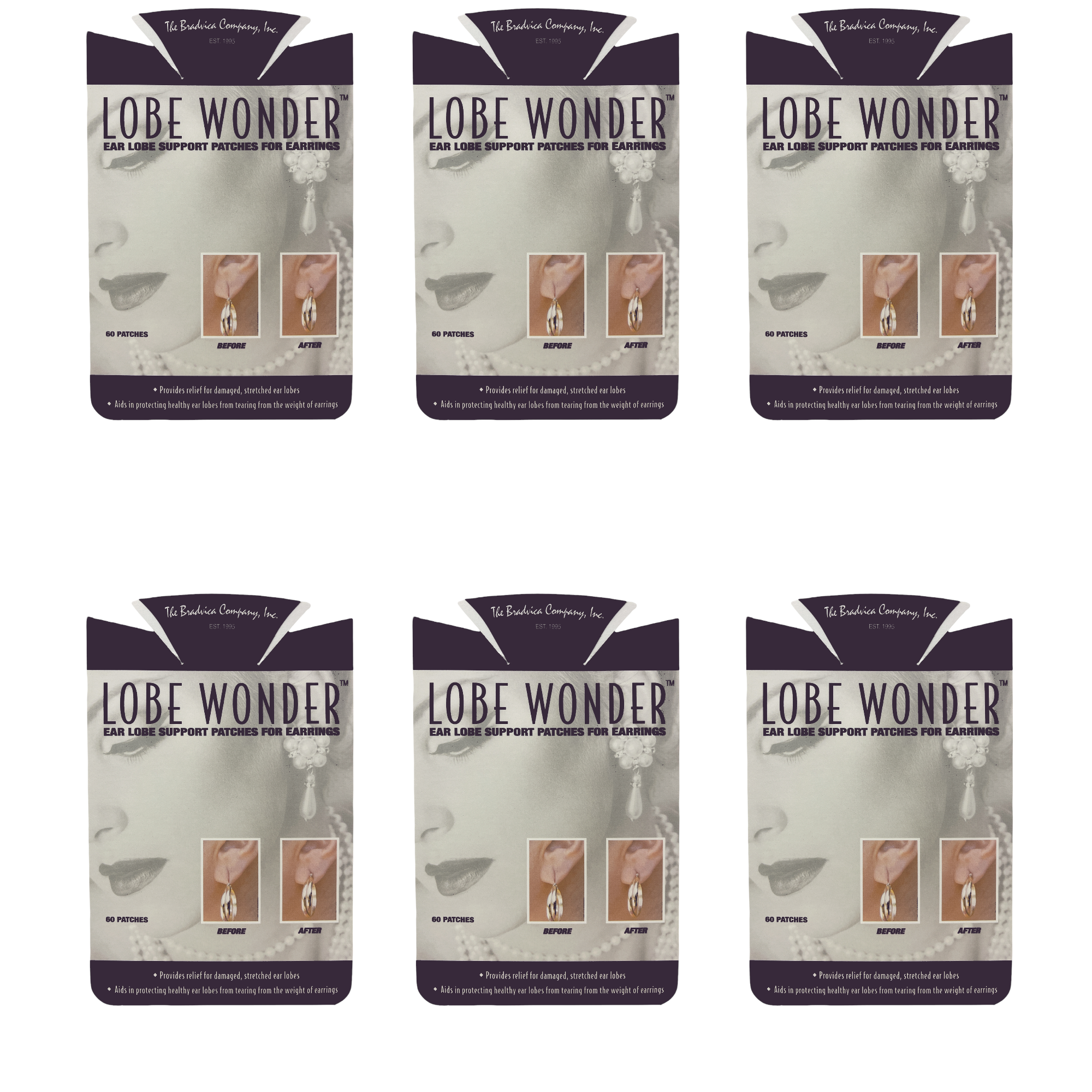 Lobe Wonder 240 Unisex Earring Support Patches Self Adhesive Oval For All  Age Groups - 4 Pack, 1 - Fry's Food Stores