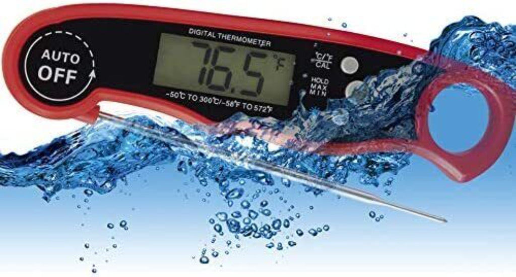Kitchen Ideas Digital Meat Thermometer with Magnetic Back | Compact Instant-Read Kitchen Thermometer