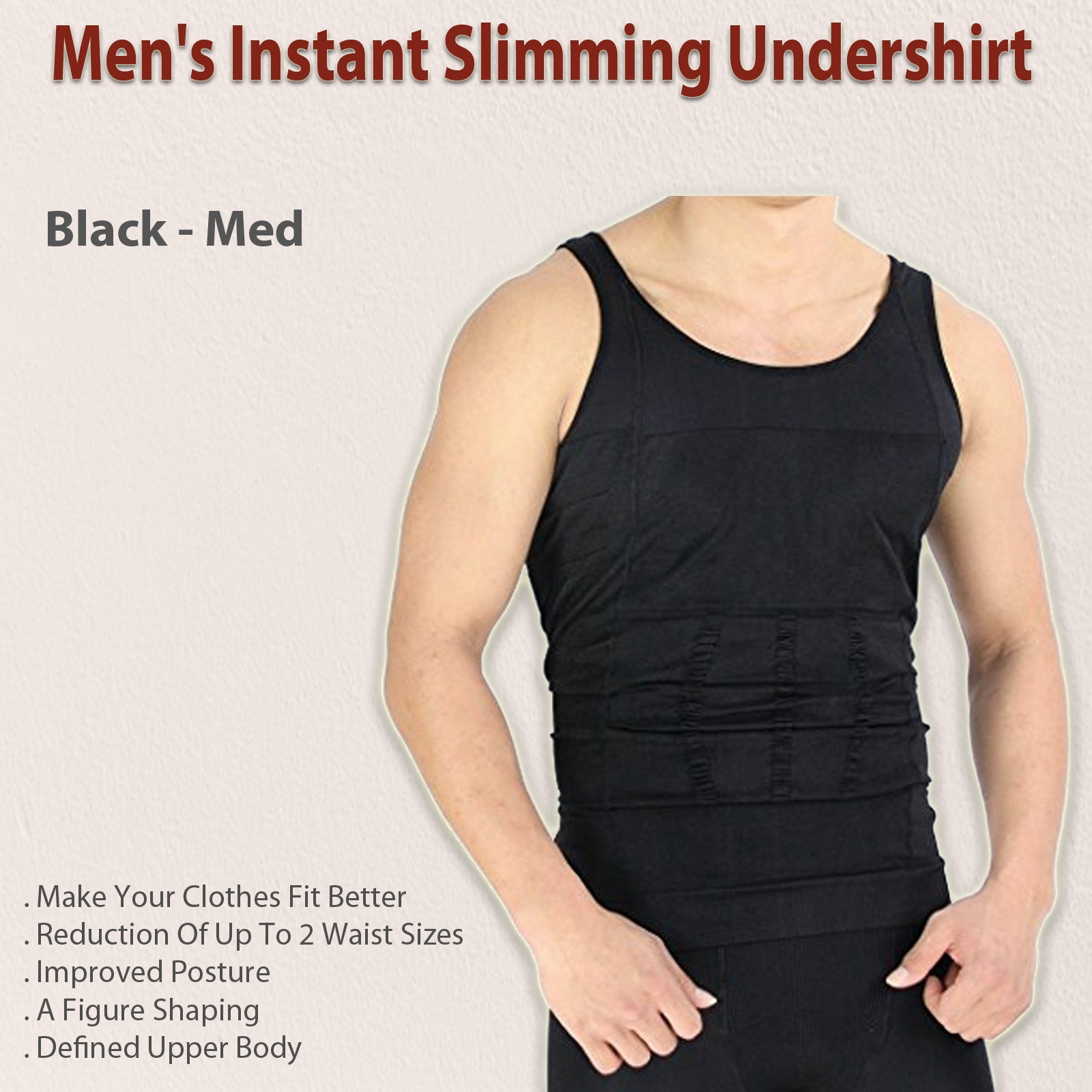 Shop Redu Shaper Redu Neoprene Men Vest Shirt Body Slimming